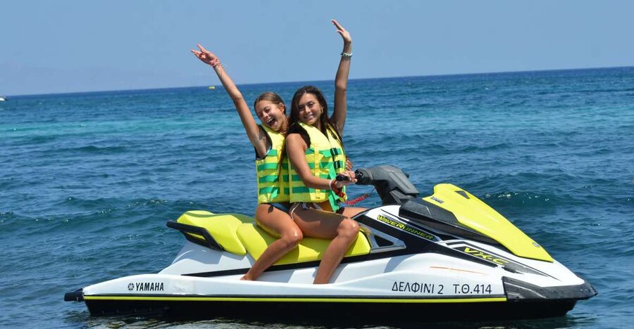Santorini: Jet Ski Rental Perissa, Perivolos & St George - Perissa, Perivolos, and St George from the water