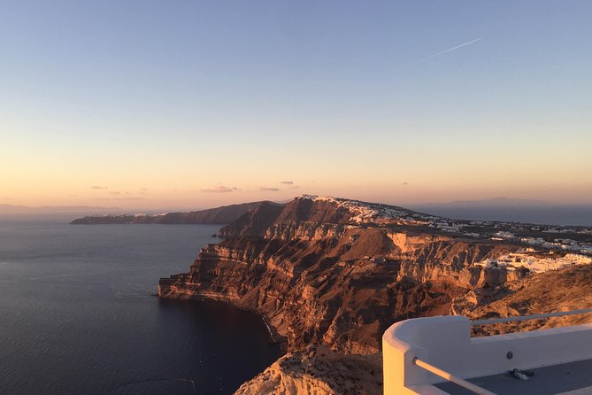 Santorini Luxury Custom Private Tour with Local guide - Firostefani and the blue-domed chapel view