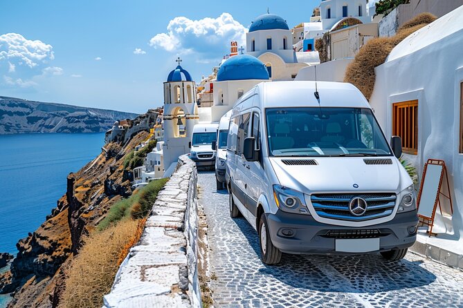 Santorini: Main Port Shared Shuttle - Bus to Hotels or Airport - Is $26.43 a sensible Santorini price?