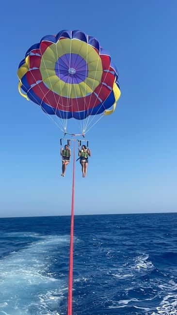 Santorini: Parasailing ExperiencePerissa,Perivolos,St.George - Taking off from Santorini’s Black Beach