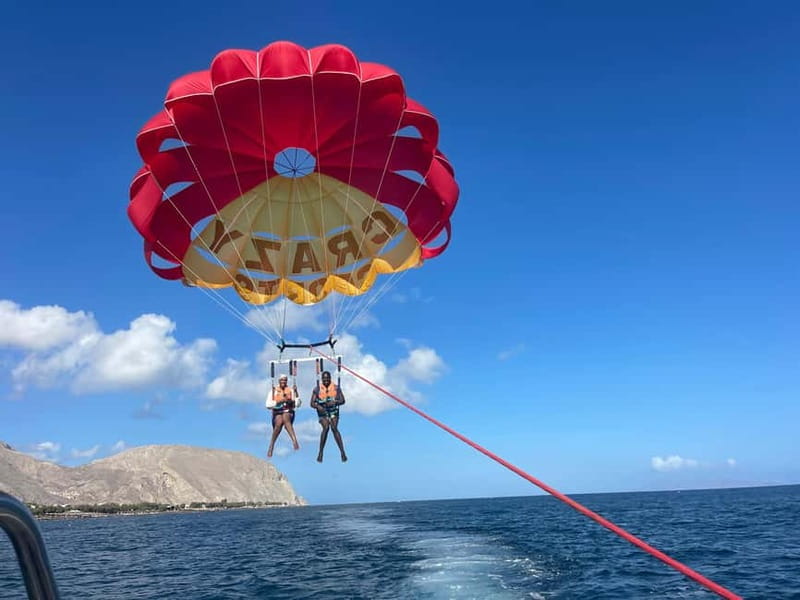 Santorini: Parasailing ExperiencePerissa,Perivolos,St.George - What the boat ride adds
