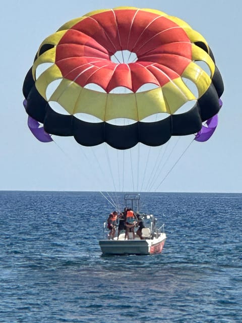 Santorini: Parasailing ExperiencePerissa,Perivolos,St.George - Photos, timing, and the optional extras