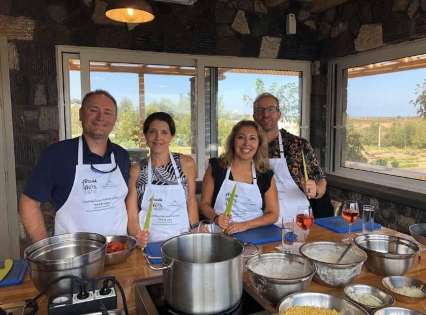 Santorini: Private Cooking Class and Wine Tasting Tour - Starting among Santorini’s basket-shaped vines