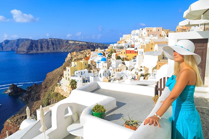 Santorini Private Custom Tour 6 - Hours - Prophet Elias and Santorini from above