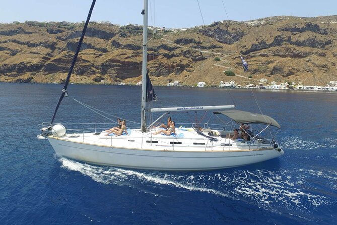 Santorini Private Daytime Sailing Cruise with Meal, Drinks &Transfer included - Captain George and the personal touch
