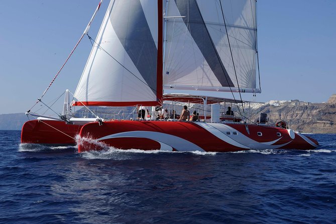 Santorini Sailing Dream Catcher with BBQ Lunch and Drinks - Five hours around Santorini’s volcanic coast