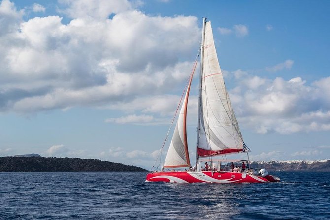 Santorini Sailing Dream Catcher with BBQ Lunch and Drinks - The hot springs near Nea Kameni