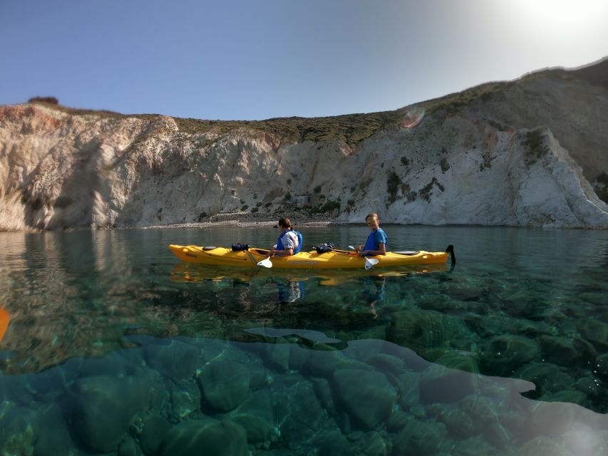 Santorini: Sea Caves Kayak Trip with Snorkeling and Picnic - Key points at a glance