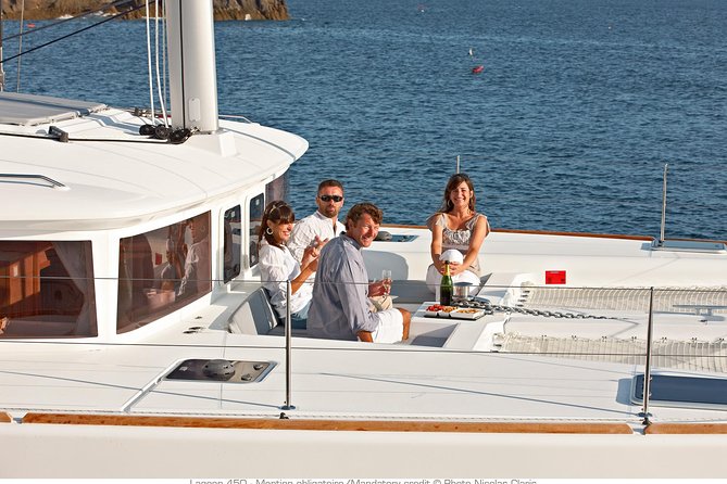 Santorini Small-Group Catamaran Sailing Trip(BBQ,drinks, transfer) - Santorini from the water, not the postcard viewpoint