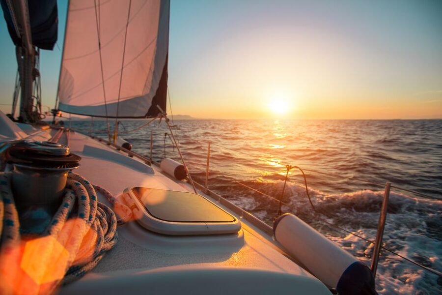 Santorini: Sunset Caldera Cruise with BBQ Meal and Drinks - Ancient Akrotiri and Santorini’s southern beaches