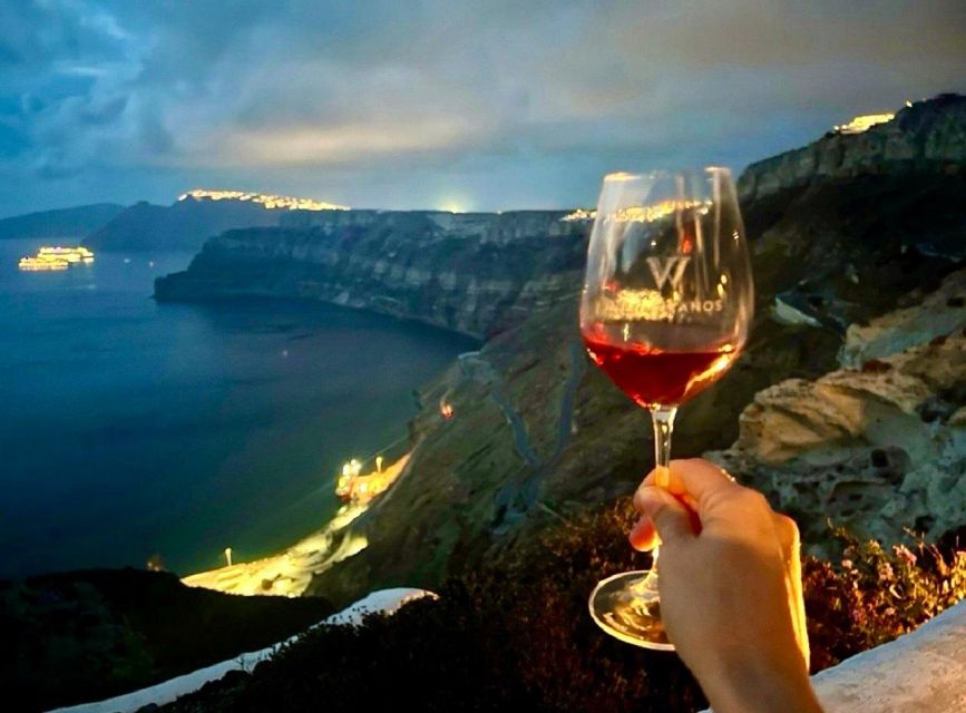 Santorini: Tour of Wineries with Wine Tasting & Food - The final winery and sunset stop