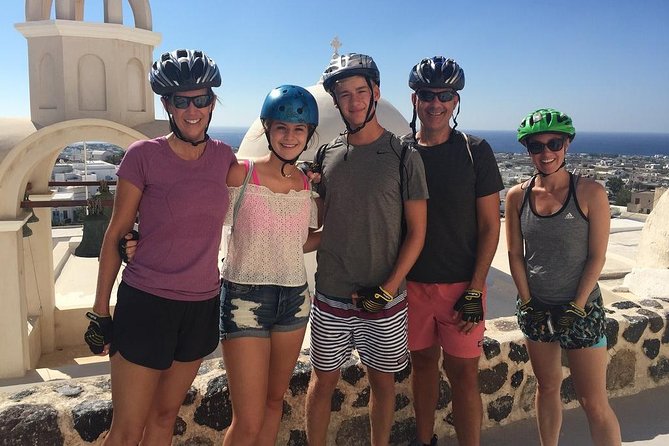 Santorini Tour on Electric Bikes & Scooters - Emporio’s Venetian castle and narrow lanes