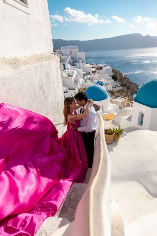 Santorini: Unique Flying Dress Photoshoot Experience - Price, private access, and what the package really costs