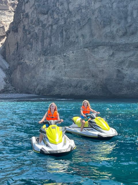Santorini:Volcanic Beaches Cruise With Jet Ski - The southern coast route