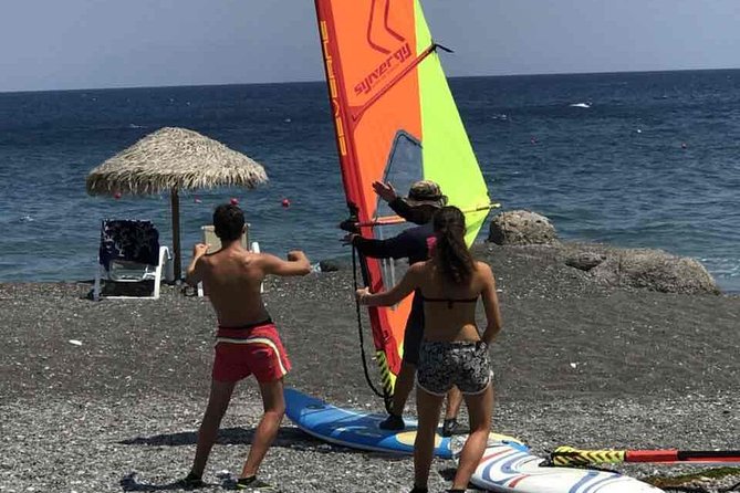 Santorini Windsurfing lessons - How quickly can a beginner improve?