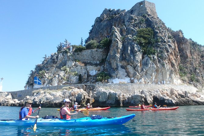 Sea Kayak Nafplio - Medieval Castles Tour - Bourtzi Island and the harbor defenses