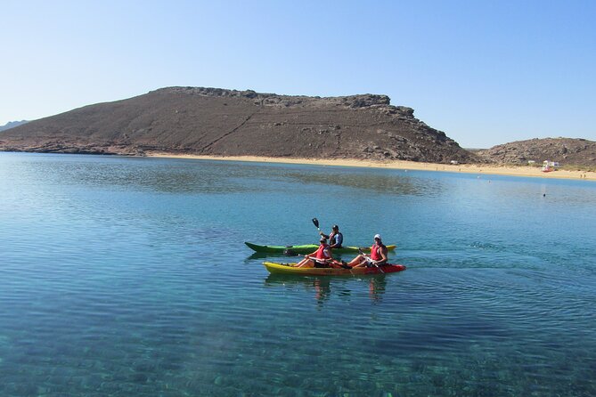 Sea kayaking Mykonos natural beauty beaches - Snacks, photos, and the value of $108.84