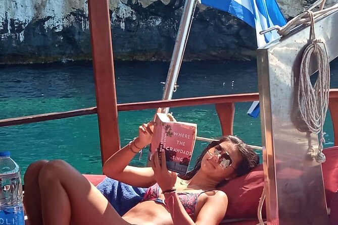 SEMIPRIVATE GALATEA tour Antiparos-Blulagoon-Despotiko-FREE DRINK - Life aboard Galatea between the stops