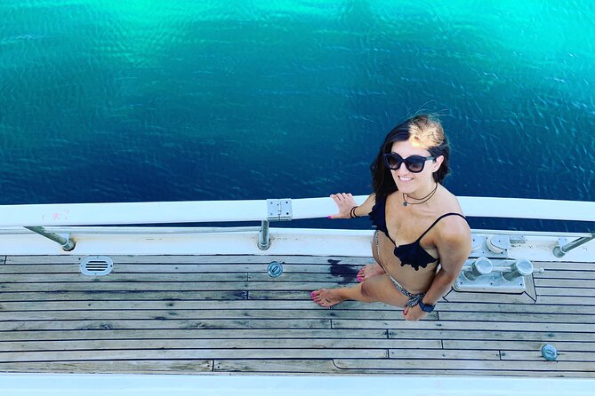 Shared Mykonos Sail Cruise to Delos and Rhenia Islands - Rhenia brings the swimming and lunch