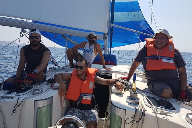 Single day Sail boat cruise with swimming, snorkeling, drinks and lunch - Swimming and snorkeling at Rhodes bays
