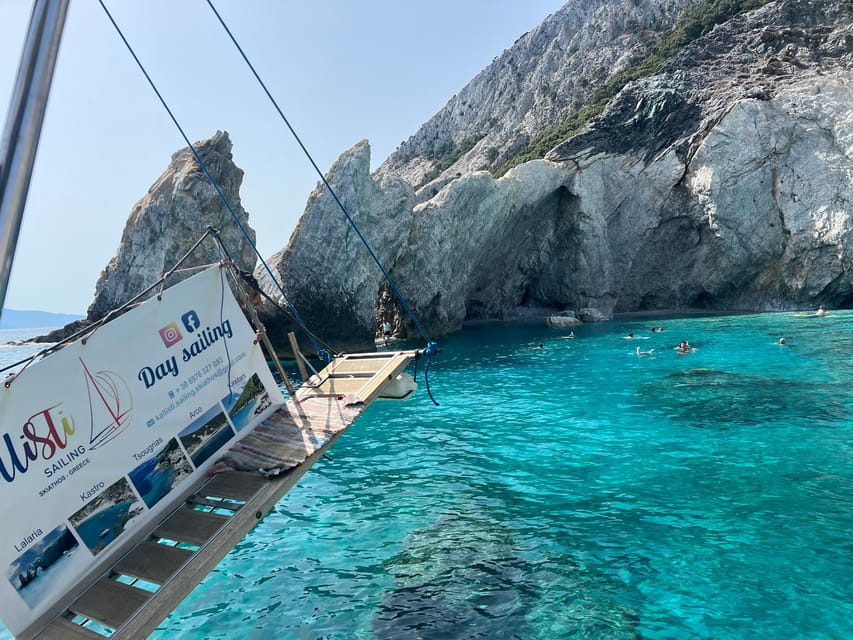 Skiathos: day sailing trip with swim stops and lunch - Setting sail on a 46-foot boat