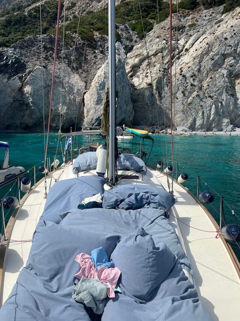 Skiathos: day sailing trip with swim stops and lunch - Lunch, fruit, snacks, and drinks on board
