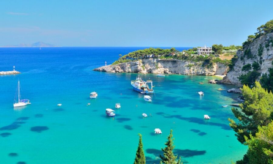 Skopelos: The Mamma Mia Island Tour - Kastani Beach, where the film stayed for days
