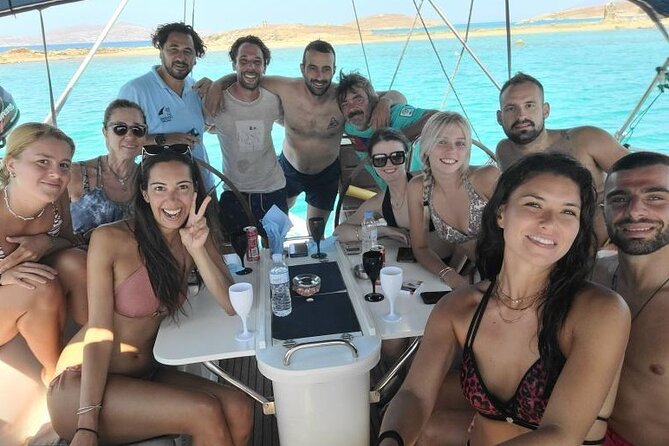 Small group,pass by Delos,swim in Rhenia,snap LVenice, free trans - A Greek lunch with wine, beer, and soft drinks