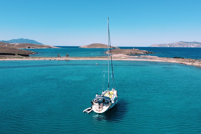 Small group,pass by Delos,swim in Rhenia,snap LVenice, free trans - Pickup at 10:00 and the trip to the dock