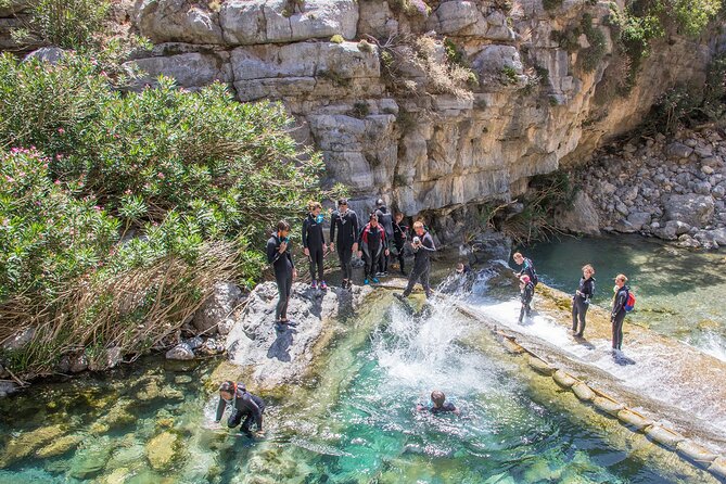 Snorkeling Trip to Kourtaliotiko Gorge Waterfalls, Plakias, Crete - Reaching the big waterfall inside the cave