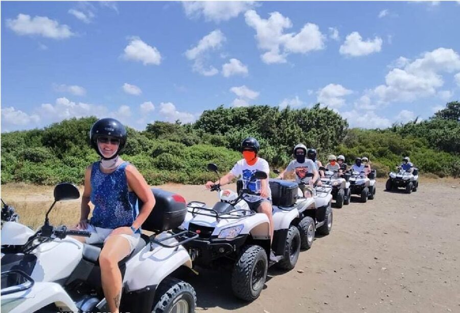 South Rhodes: ATV Quad Guided Tour 2 or 1 person on 1 Quad - Starting in Kiotari: briefing before the dust