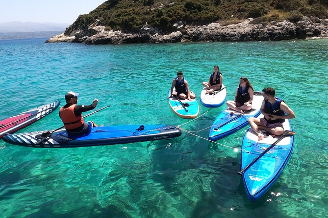 Stand -Up Paddleboard and Multi-Surprise Elements Tour in Crete - The cave, swimming, mud, and cliff-jump surprises