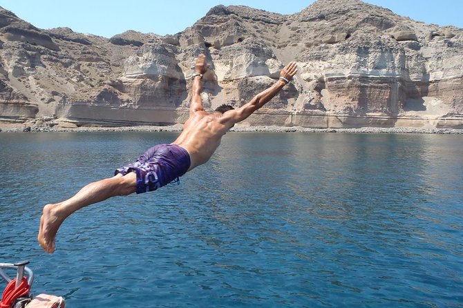 Sunset Caldera Sailing Cruise - Leaving Vlychada, Santorini’s working marina