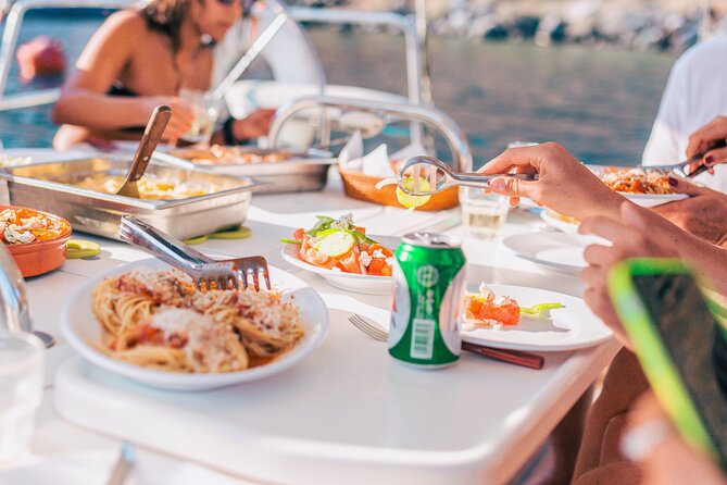 Sunset Caldera Sailing Cruise - Sunset, swimming, and the evening meal