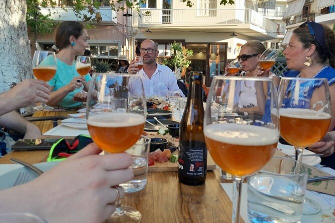 Sunset Craft Beer & Food Tour - Chania Old Port - Stop two: craft beer beside the lighthouse