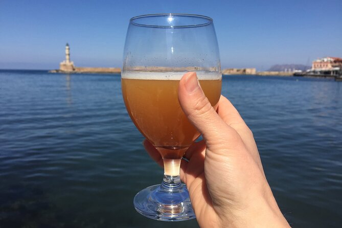 Sunset Craft Beer & Food Tour - Chania Old Port - Stop three: a final beer near Akti Enoseos