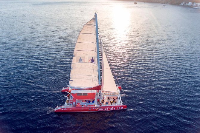 Sunset Sailing Catamaran Cruise in Santorini with BBQ and Drinks - What the $95.53 price really covers