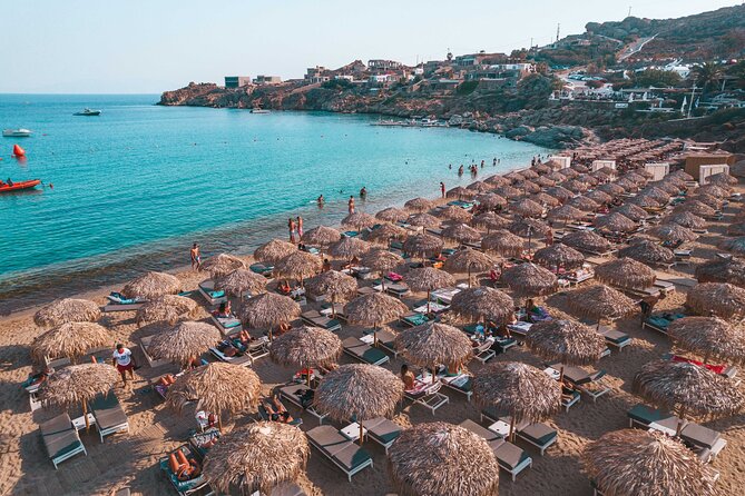 Super Paradise Beach Mykonos Seaside Sunbed (1st row) - Should you book the Thalas front row?