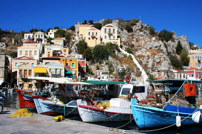 Symi Island from Rhodes with transfers from Ialysos and Ixia - The Morning Pickup and Mandraki Departure