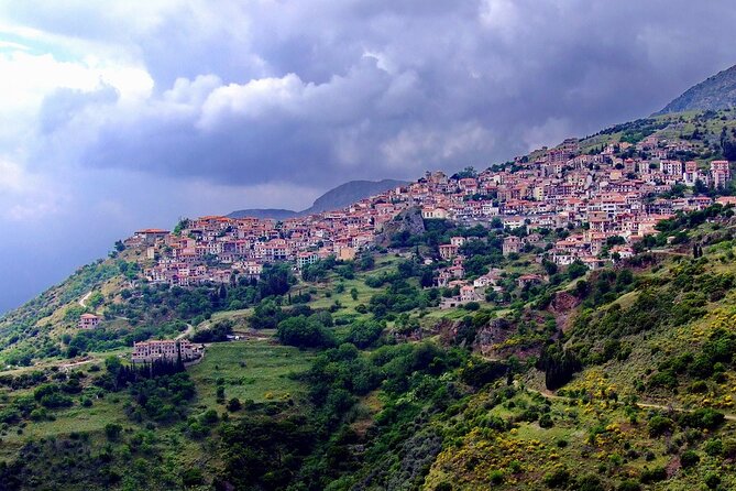 Thermopylae, Meteora and Delphi Private Full Day Tour - Delphi beneath Mount Parnassos