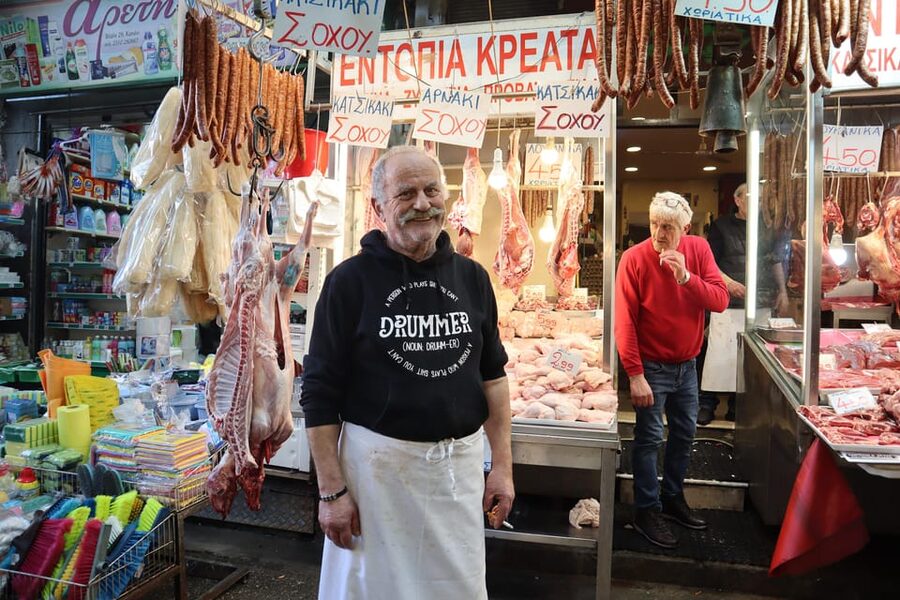 Thessaloniki Food Tour with a Local Chef - Baked goods, cheese, cold cuts, and Greek drinks