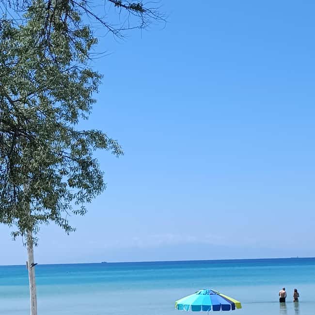 Thessaloniki: Halkidiki Beach-Hopping with Swimming - First stop: Sand, clear water, and time to slow down