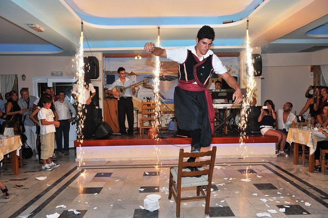 Traditional Greek Night live Music & Dinner Show in Santorini - The buffet: traditional, plentiful, and not fine dining