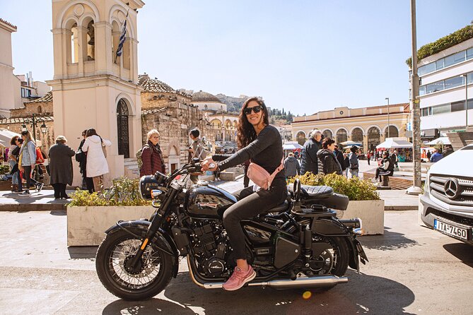 VIP Private Guided Tour of Athens Acropolis & Plaka in a Sidecar - Monastiraki: ancient stones and city energy