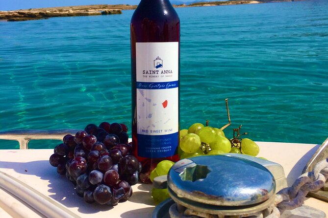 Wine Tasting and Tour in Saint Anna Winery in Naxos - The tasting table: wine with real food