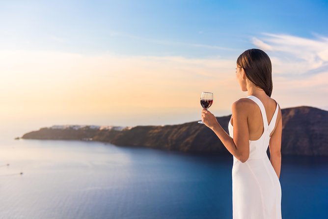Wine Tour Santorini - Venetsanos Winery and the caldera finale