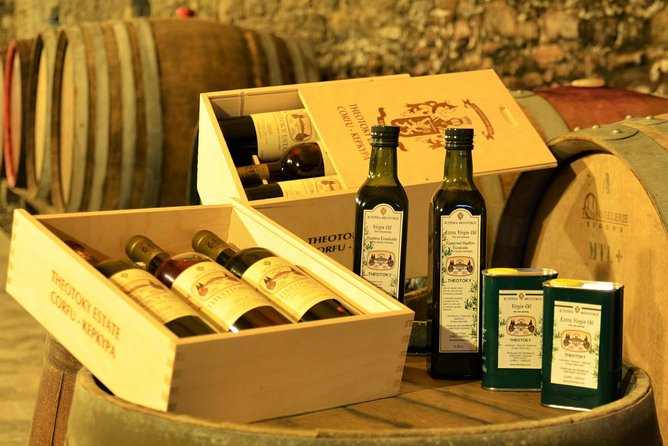 Winery tour with Wine and Olive tasting in Corfu - Buying a bottle at the estate shop