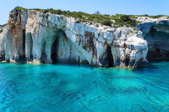 Zakynthos All Day Tour Shipwreck beach, view point-Blue Caves - Maravelia Cave and the Blue Caves add a little adventure