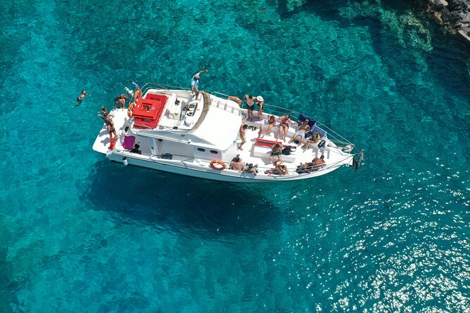 Zakynthos boat tour:Shipwreck& Local blue caves with 3 Swim Stops - Local caves near the shipwreck