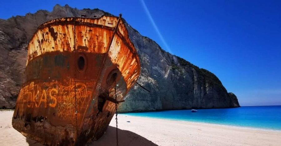 Zakynthos: early morning Shipwreck,Blue Caves and view point - From your hotel to Porto Vromi